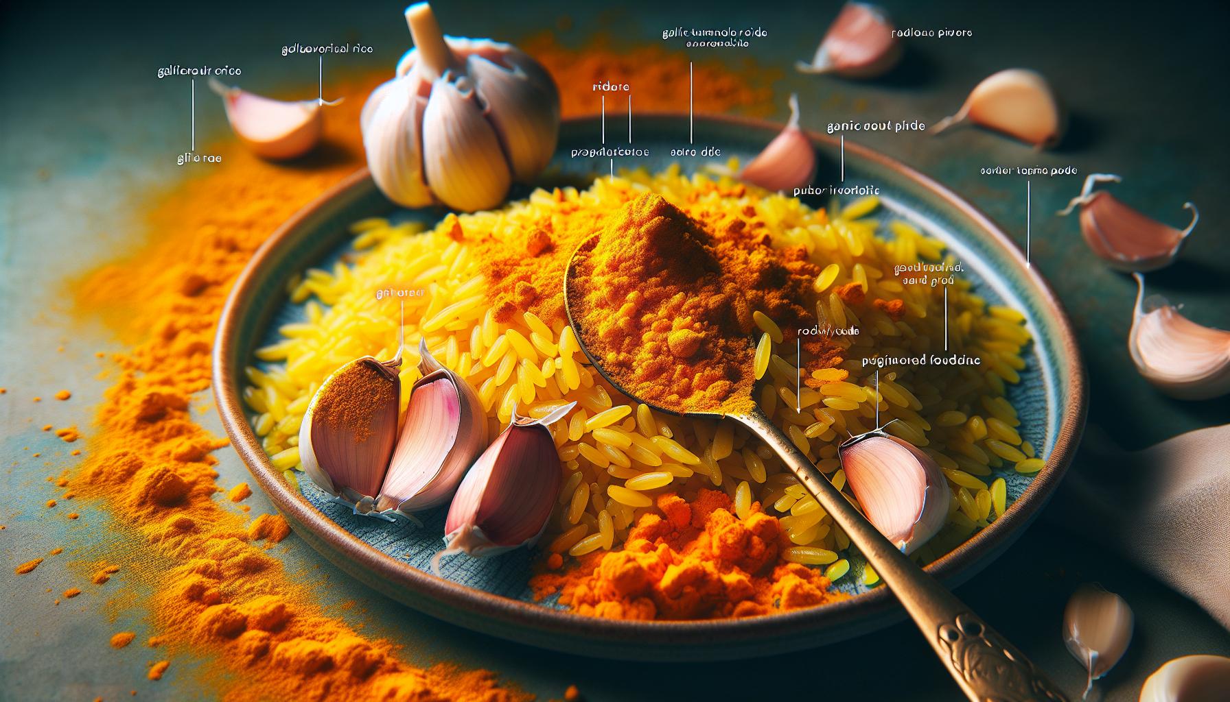 Savoring the Explosion of Flavors: Understanding the Role of Each‍ Ingredient in the Garlic Turmeric Rice Recipe